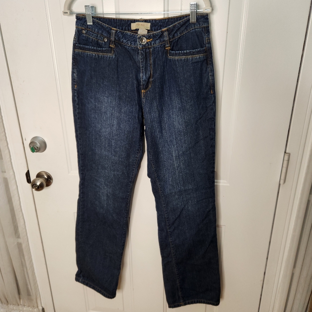 Natural Reflections Red and Black‎ Plaid Lining Jeans   Size 10